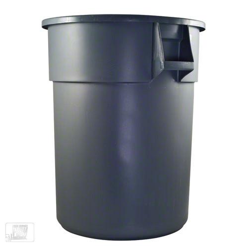 Waste bin round huskee grey 75l