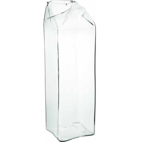 Glass milk carton large 91cl 32oz