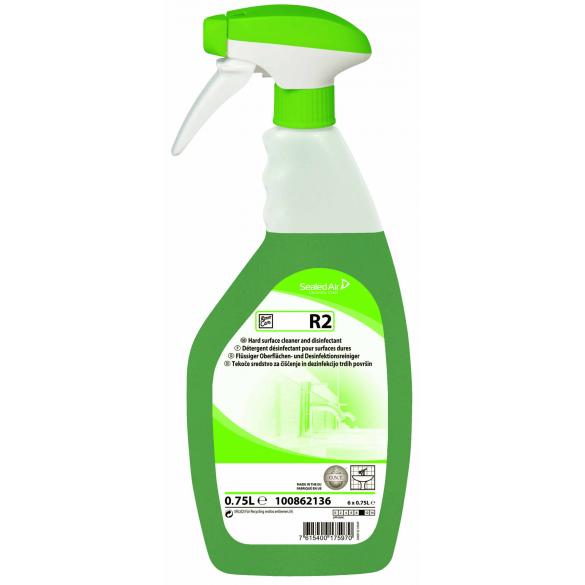 Room care r2 hard surface cleaner and disinfectant 750ml