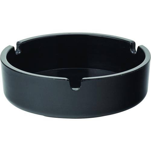 Crown style ashtray melamine black 10cm 4