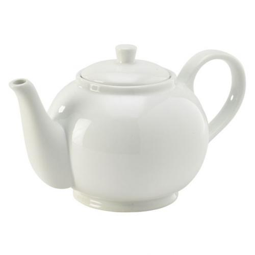 Royal genware porcelain teapot 85cl 30oz