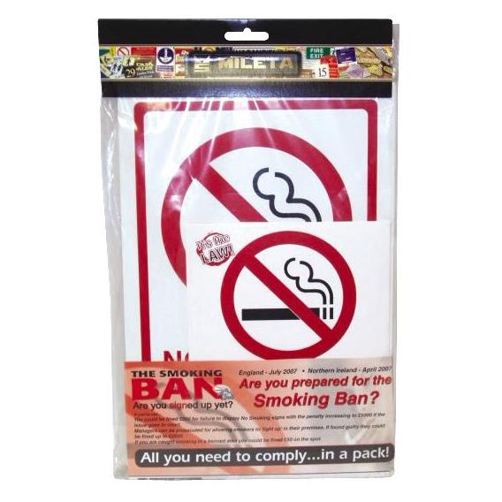 No smoking sign pack