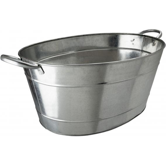 Beverage tub oval galvanized steel 48x35 5x23cm