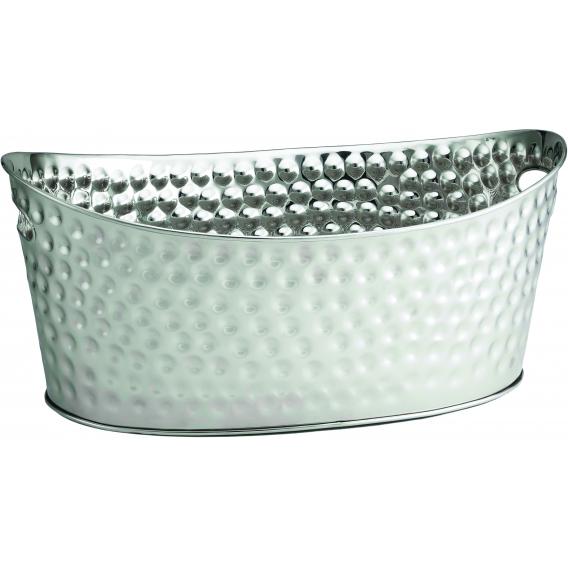 Beverage tub oval single walled stainless steel 52 x 34 x 22cm 20 5 x 13 5 x 8 75