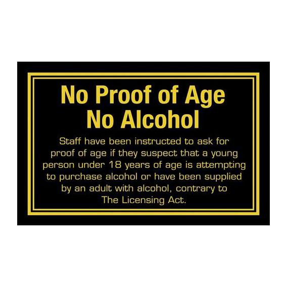 Proof of age sign 4 3x7