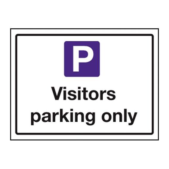 Visitors parking only sign 12x15 75