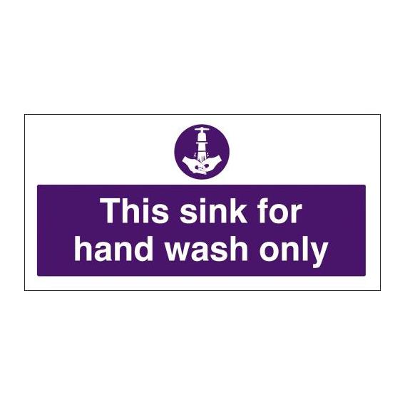 For hand wash only sign 4x8