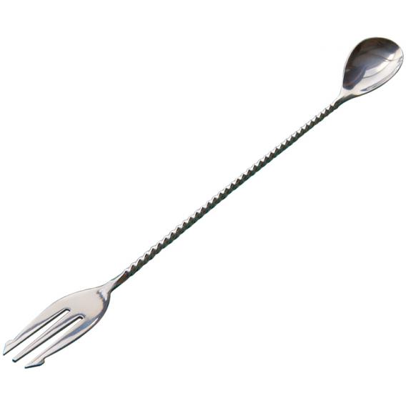 Mezclar cocktail mixing spoon with fork 30cm 12