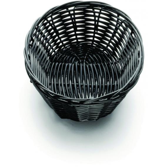 Handwoven ridal oval basket black