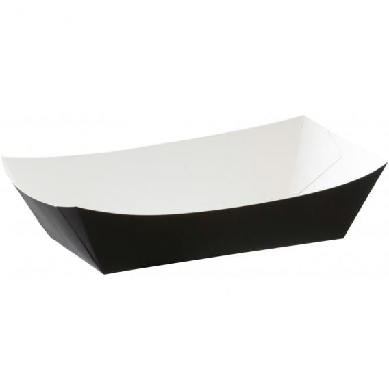 Large meal tray black