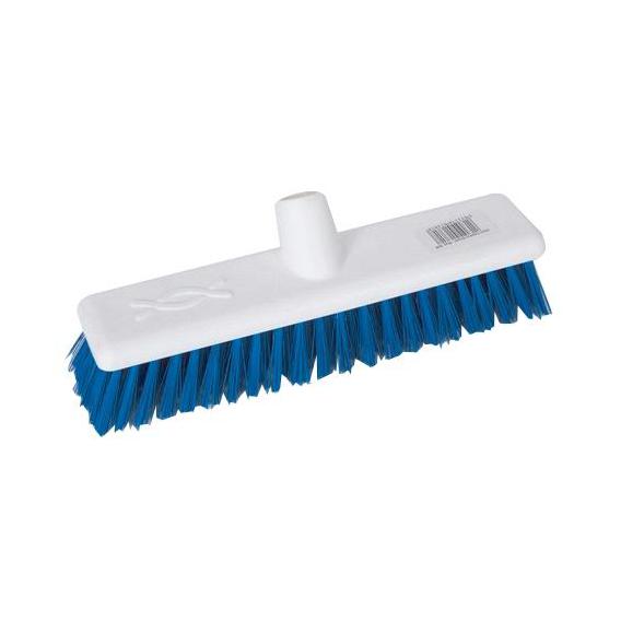 Soft fibre hygiene broomhead blue 12 30cm