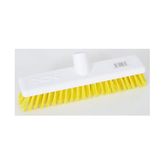 Soft fibre hygiene broomhead yellow 12 30cm