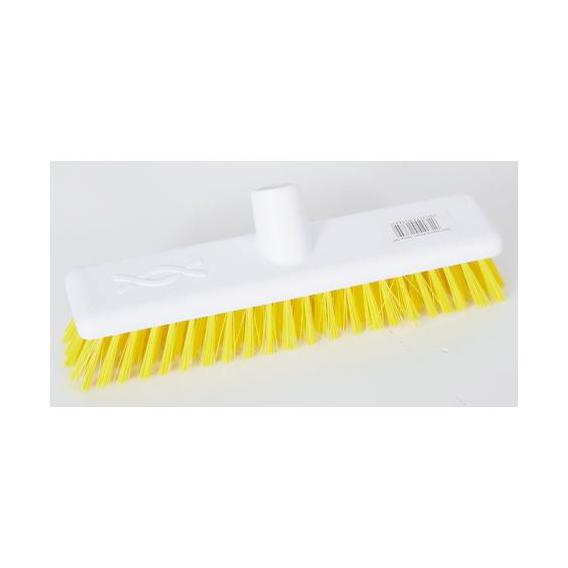 12 stiff hygiene broom 12 30cm yellow