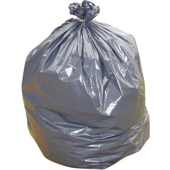 Black recycled medium duty refuse sacks 18x29x38