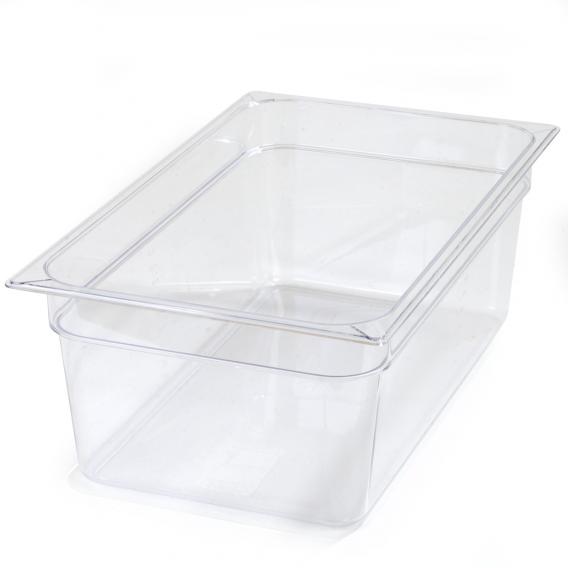 Carlisle polycarbonate gastronorm 1 1 food pan clear 200mm deep