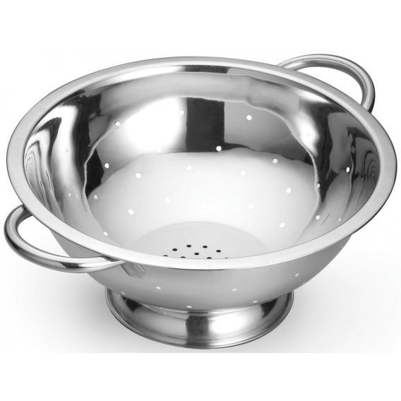 Stainless steel footed colander 2 9l