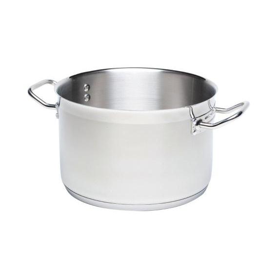 Genware stainless steel casserole 32 dia x16 h cm 12 9 litre