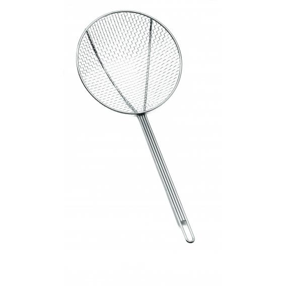 Nickel plated round skimmer with square mesh 15cm