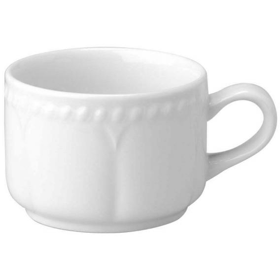 Churchill s buckingham white stacking tea cup 21cl 7 5oz