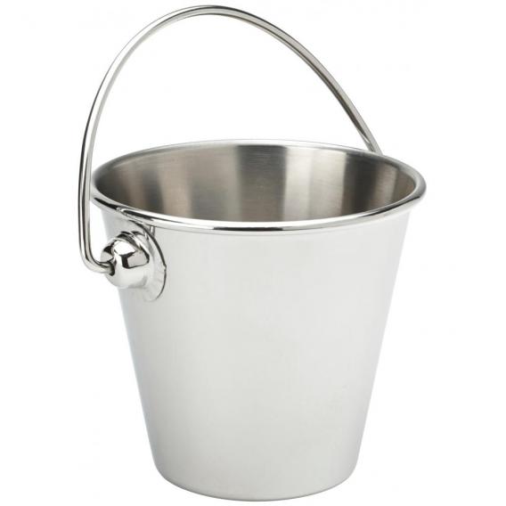 Mini stainless steel pail 3 5 9cm 11oz 32cl