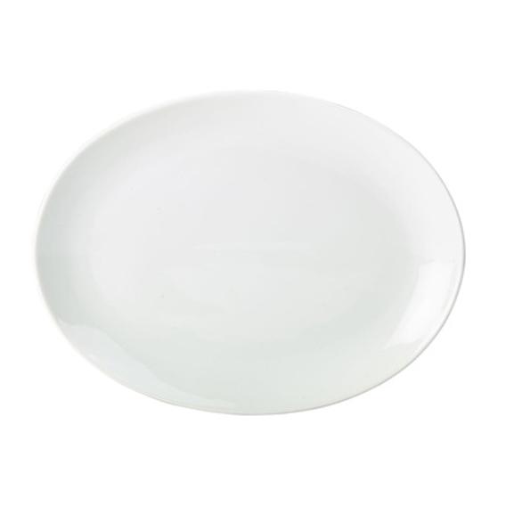 Royal genware porcelain plate oval 21cm 8 25