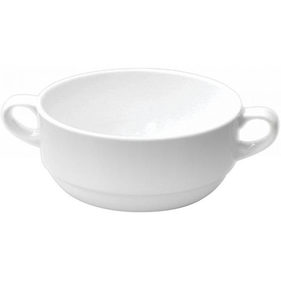 Churchill s alchemy white consomme bowl handled 27 5cl 10oz