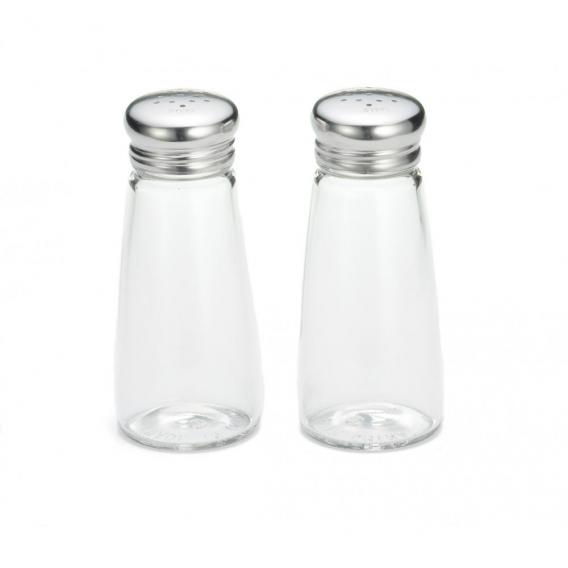 Round pepper shaker with stainless steel top 3oz 88ml