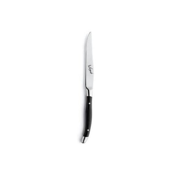 Virgule black handled steak knife