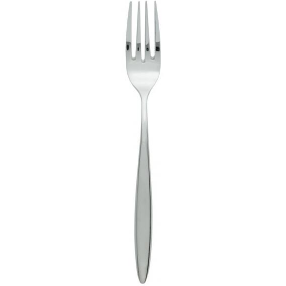 Teardrop stainless steel dessert fork