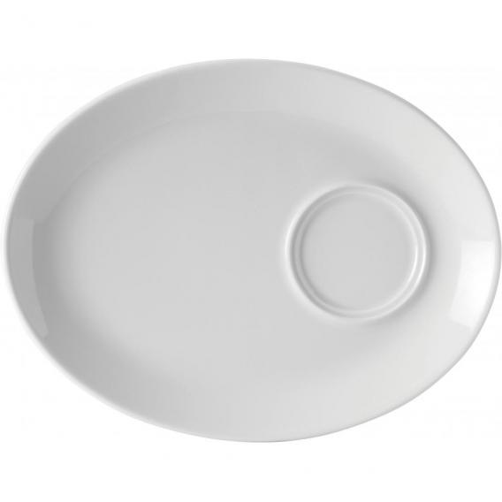 Titan porcelain oval gourmet plate 28cm 11