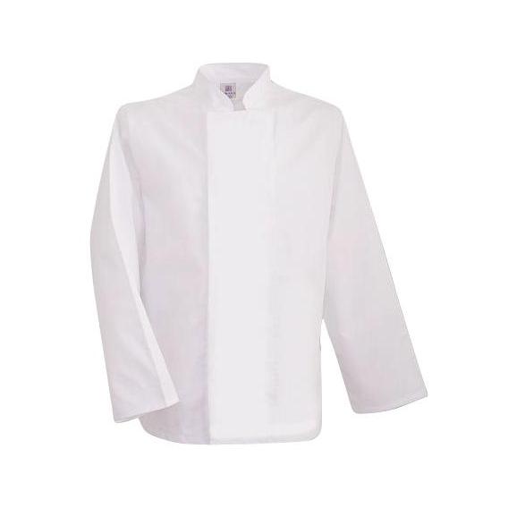 White long sleeve coolmax mesh back chefs jacket small