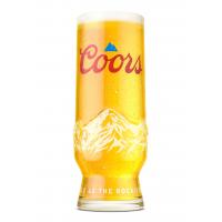 Beer glass coors toughened half pint 10oz 28cl ce nucleated