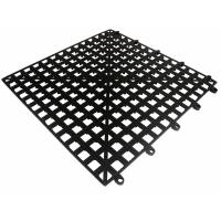 Interlocking glass mats black 33x33cm 13x13