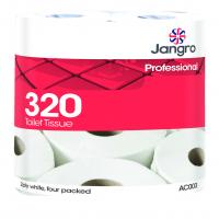 Jangro traditional toilet roll 320 2 ply