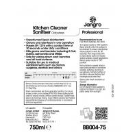 Jangro odourless kitchen cleaner sanitiser 750ml spray