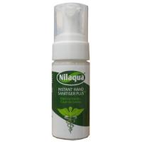 Nilaqua fragrance free instant foaming hand sanitiser plus 55ml spray bottle