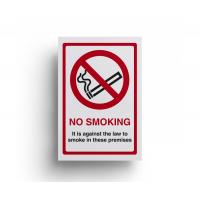 No smoking legal window sticker 6x8