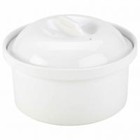 Royal genware porcelain casserole dish round 1 5l 50oz