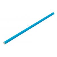 Straight straw paper blue 20cm 8 x 6mm