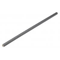 Straight straw paper metallic gunmetal 20cm 8 x 6mm