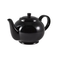 Teapot porcelain black 85cl 30oz