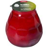 Bolsius twilight glass candle red