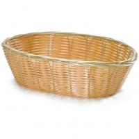 Handwoven oval basket natural 26x16 5x7 5cm