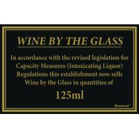 125ml wine law sign 170x110mm