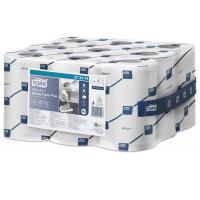 Tork reflex wiping paper mini centrefeed roll 2 ply white