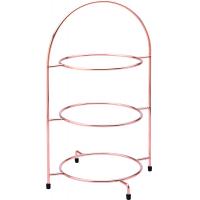 Copper 3 tier plate stand 17 43cm to hold 3 x 25cm plates