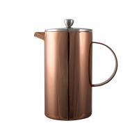 Double walled cafetiere copper 8 cup