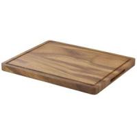 Genware acacia wood serving board 32 5x26 5x2cm