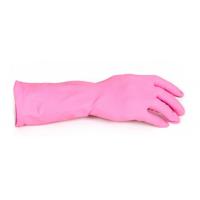 Household latex rubber gloves pink large