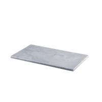 Grey rectangular marble platter 32x18cm